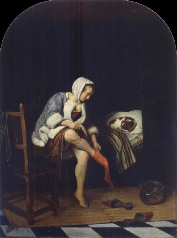 Jan Steen The Toilet oil painting image